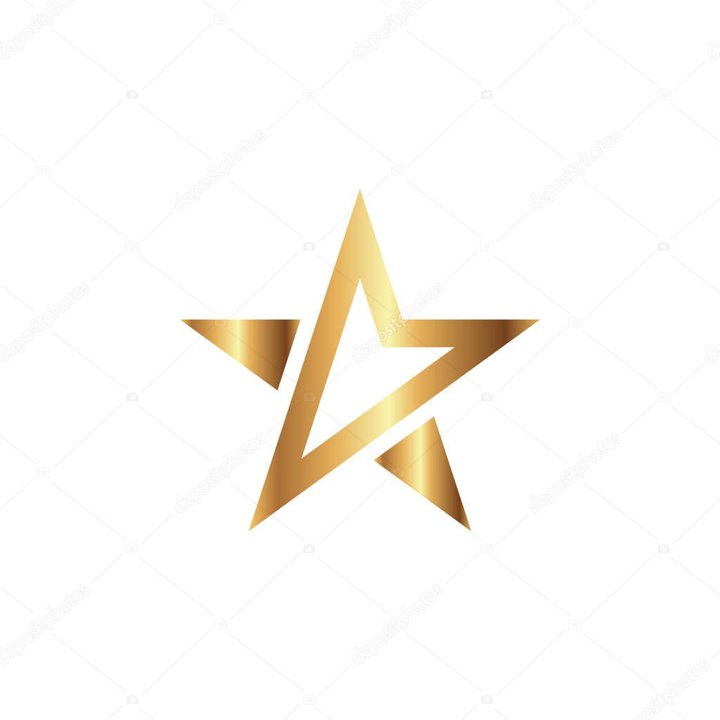 Star logo graphic design template vector