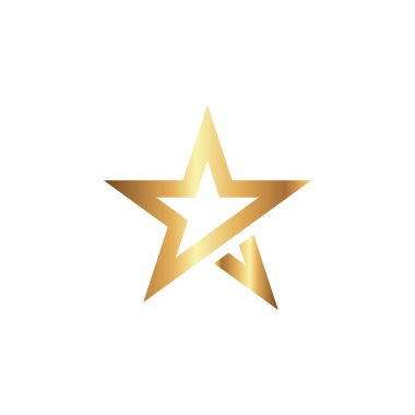 Yıldız logo grafik tasarım şablonu vektörü