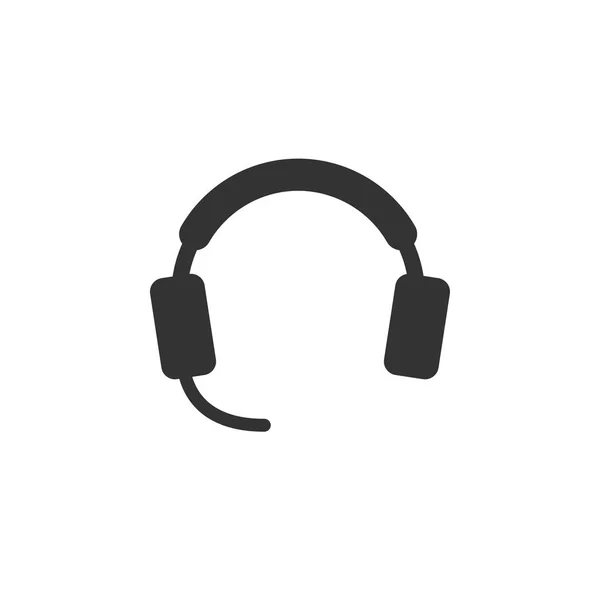 Headphone icon design template vector — Stockový vektor