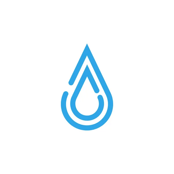 Kropla wody abstrakcyjny szablon graficzny projekt — Wektor stockowy