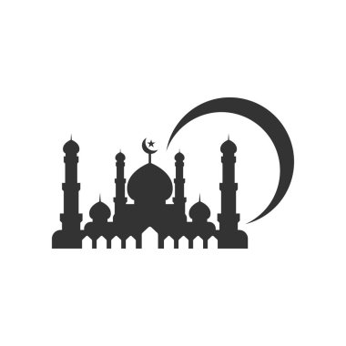 Cami siluetgrafik tasarım şablonu vektör