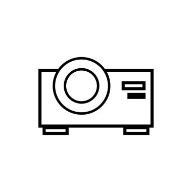 Projektör sinema grafik tasarım şablonu vektörü 