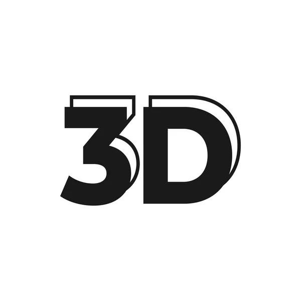 Vetor de modelo de design gráfico de sinal 3D —  Vetores de Stock