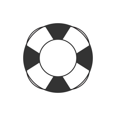 Lifebuoy destek simgesi grafik tasarım şablonu vektörü 