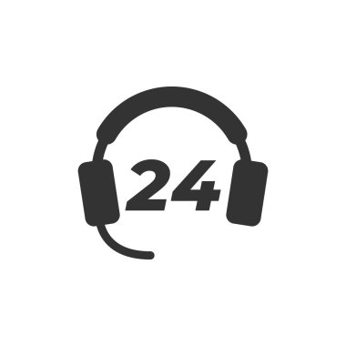 Müşteri destek simgesi grafik tasarım şablonu vektörü