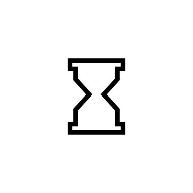 kum saati simgesi tasarım şablonvektörü