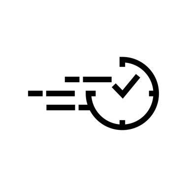 Saat simgesi tasarım şablonu vektörü 