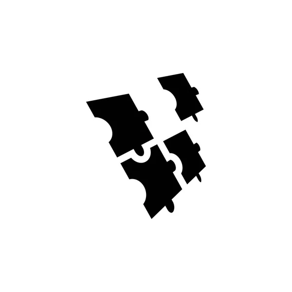 Puzzle icona grafica modello vettoriale — Vettoriale Stock