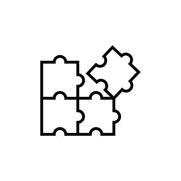 Puzzle icona grafica modello vettoriale — Vettoriale Stock