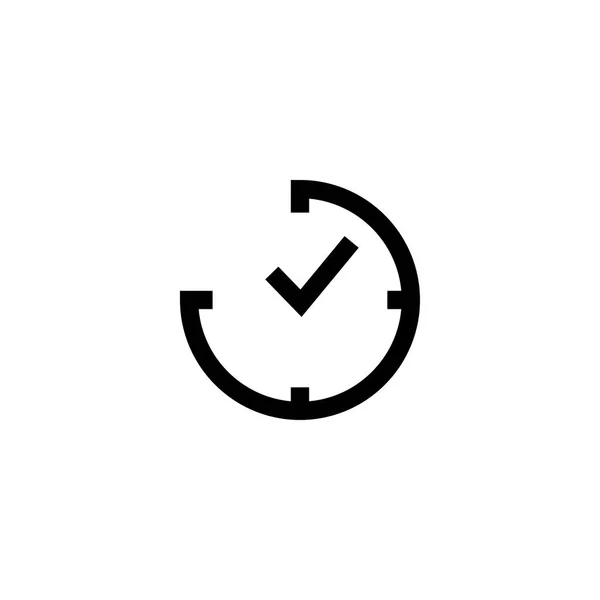 Modèle de conception d'icône horloge temps vecteur — Image vectorielle