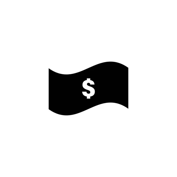 Dinheiro dólar ícone gráfico modelo ilustração — Vetor de Stock