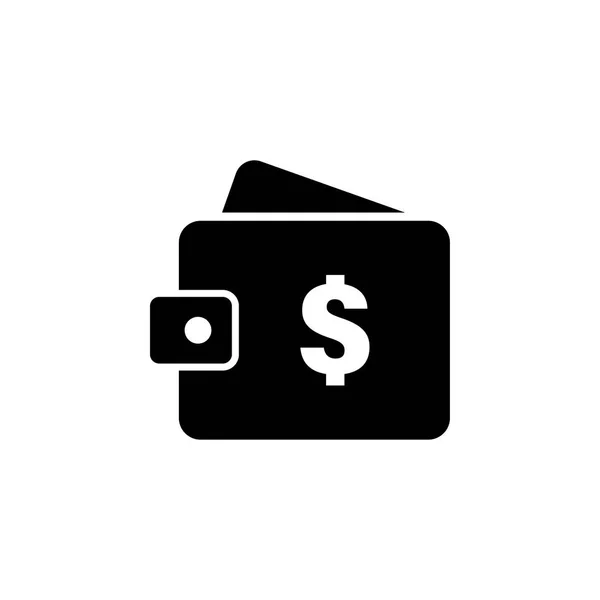 Portafoglio dollaro icona grafica modello illustrazione — Vettoriale Stock
