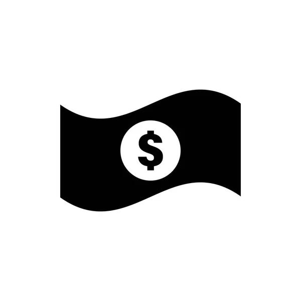 Para dolar simgesi grafik tasarım şablonu illüstrasyon — Stok Vektör