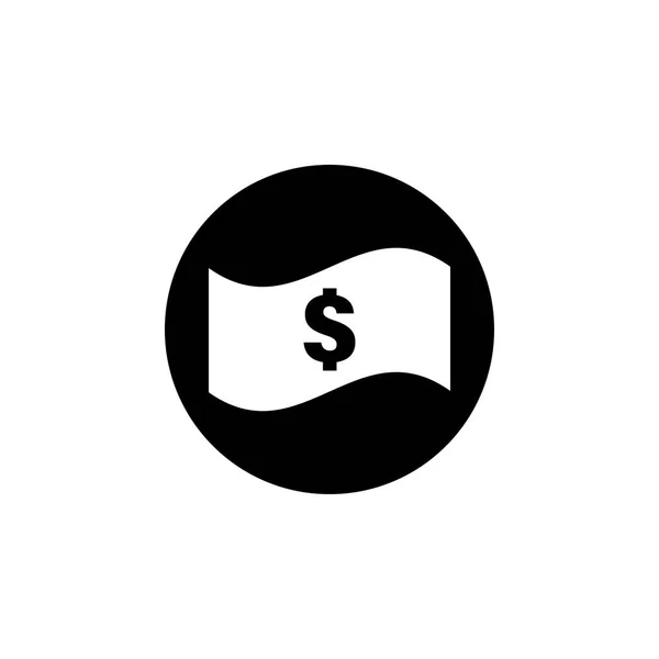 Dinero dólar icono diseño gráfico plantilla ilustración — Vector de stock