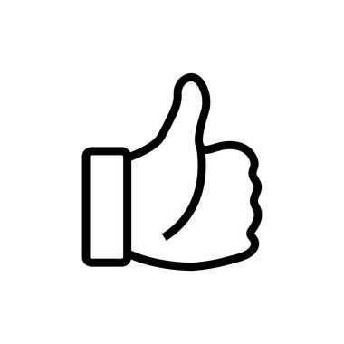 Başparmak yukarı simge grafik tasarım şablon vektör çizim