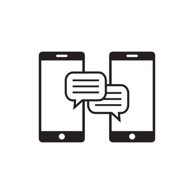 Konuşma simgesi grafik tasarım şablon vektör illüstrasyon