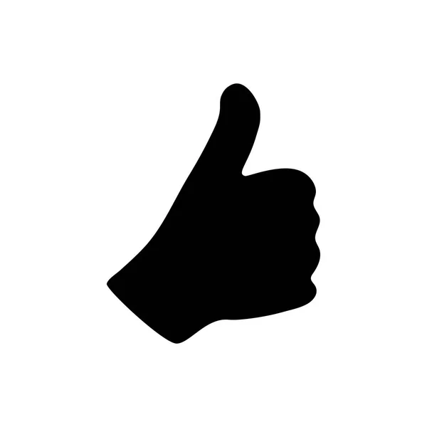 Thumb up ícone gráfico modelo vetor ilustração — Vetor de Stock