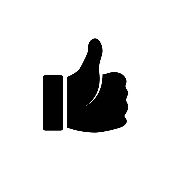 Thumb up ícone gráfico modelo vetor ilustração — Vetor de Stock