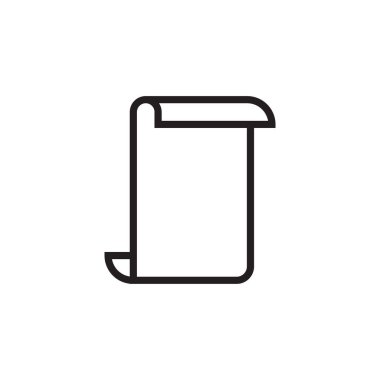 Kağıt simgesi grafik tasarım şablonu vektörü