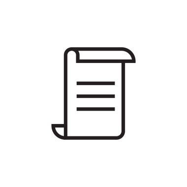 Kağıt simgesi grafik tasarım şablonu vektörü