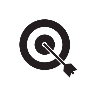 Dart simgesi grafik tasarım şablonu vektörü