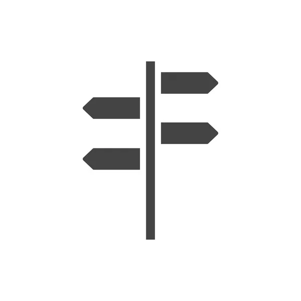 Signpost icono diseño gráfico plantilla vector — Vector de stock