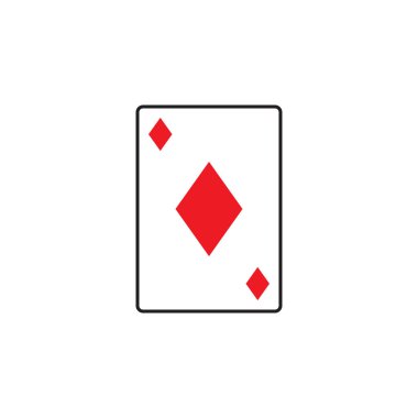 Poker simgesi grafik tasarım şablonu vektör illüstrasyon
