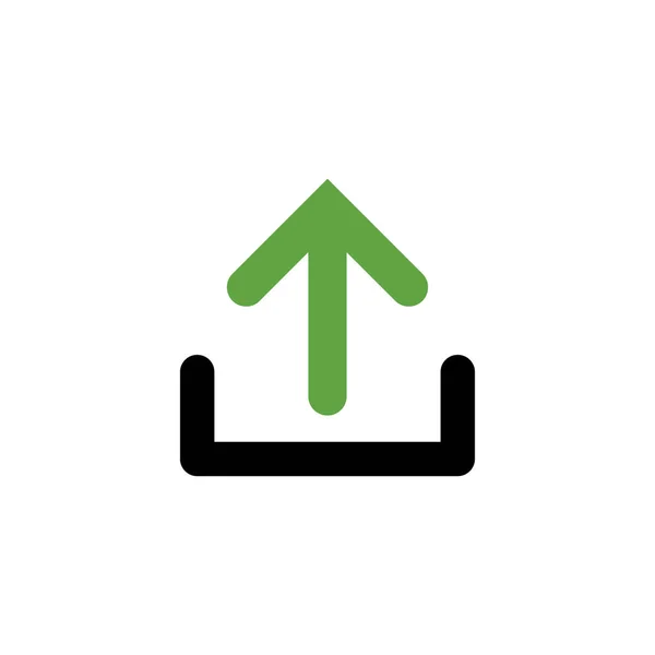 Subir icono diseño gráfico plantilla vector ilustración — Vector de stock