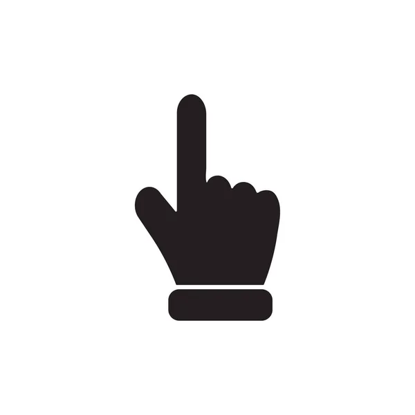 Pointing hand gesture icon graphic design template — Stock Vector