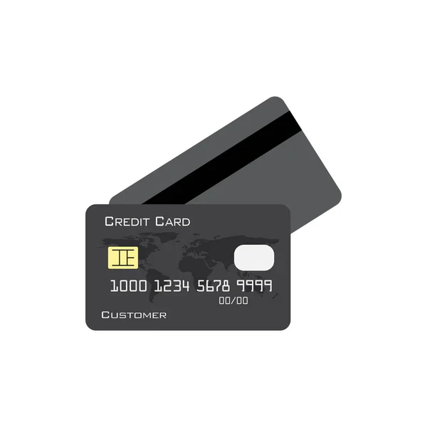 Credit card icon graphic design template vector — Stock Vector