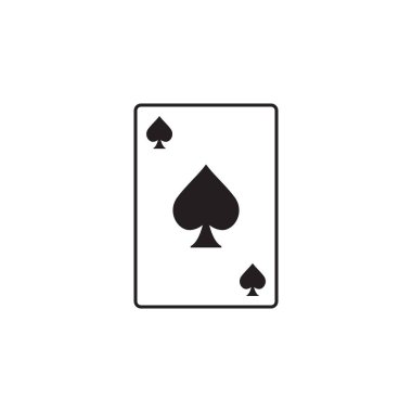 Poker simgesi grafik tasarım şablonu vektör illüstrasyon