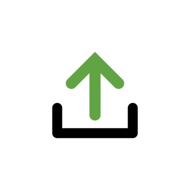 Yükleme simgesi grafik tasarım şablonu vektör çizimi