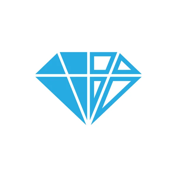 Diament ikona ilustracja na białym tle projekt szablon wektor — Wektor stockowy