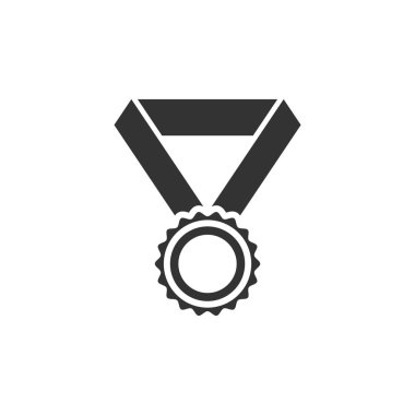 Madalya ödül simgesi grafik tasarım şablonu vektör izole