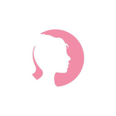 Kadın grafik simgesi tasarım şablonu vektör illüstrasyon