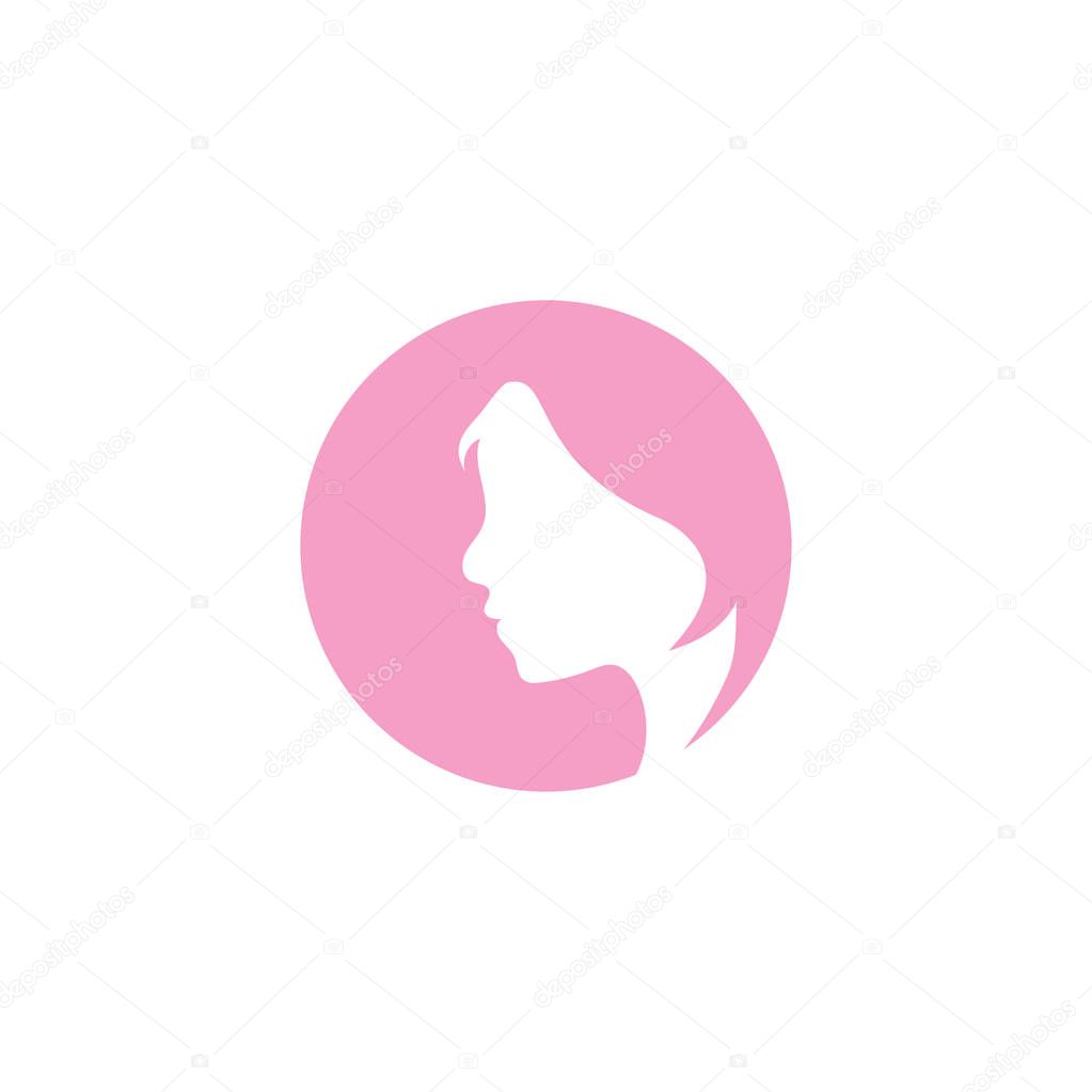 Woman graphic icon design template vector illustration