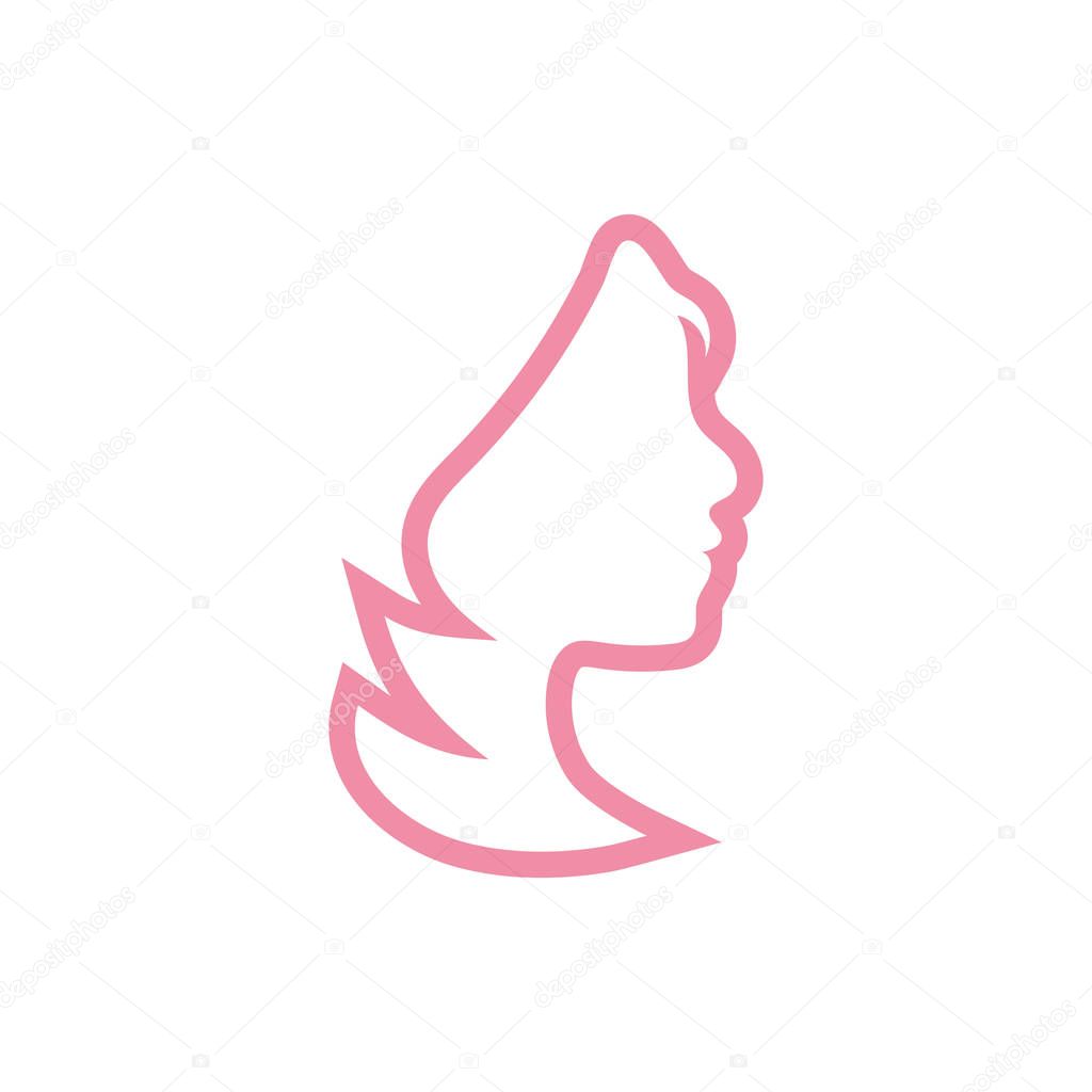 Woman graphic icon design template vector illustration