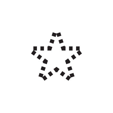 Yıldız logo simgesi grafik tasarım şablonu vektörü