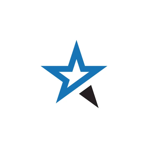 Logo estrella icono diseño gráfico plantilla vector — Vector de stock