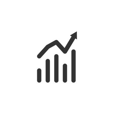 Analitik simge tasarım şablonu izole edilmiş vektör illüstrasyonu