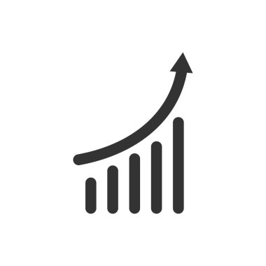 Analitik simge tasarım şablonu izole edilmiş vektör illüstrasyonu