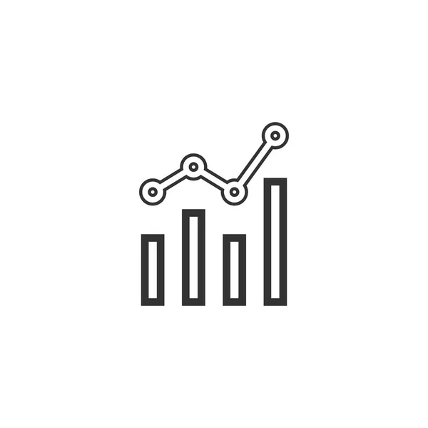 Analytics icon design template vector isolated illustration — Stock Vector