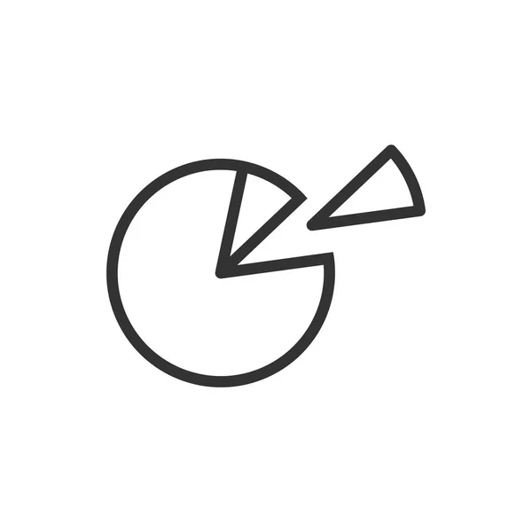 Kuchendiagramm-Symbol Grafik-Design-Vorlagenvektor — Stockvektor