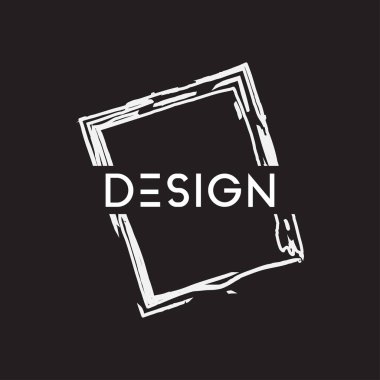 Soyut fırça elemanı grafik tasarım şablonu vektörü