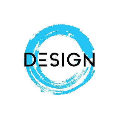 Soyut fırça elemanı grafik tasarım şablonu vektörü