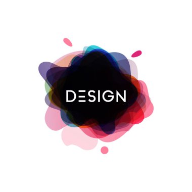 Soyut fırça elemanı grafik tasarım şablonu vektörü