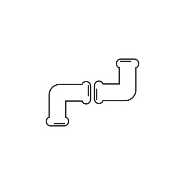 Boru sıhhi tesisat simgesi grafik tasarım şablonu vektör illüstrasyon