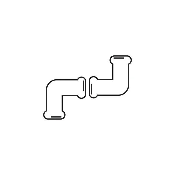Σωλήνα υδραυλικά εικονίδιο γραφικό σχεδιασμό πρότυπο διανυσματική απεικόνιση — Διανυσματικό Αρχείο
