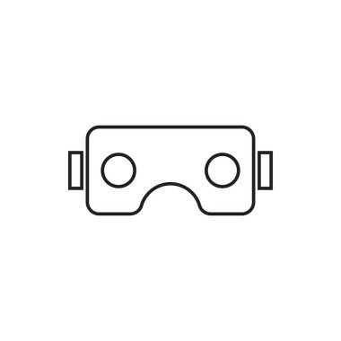 Sanal gerçeklik vr simge grafik tasarım şablonu