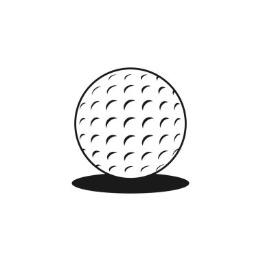 Golf simgesi grafik tasarım şablonu vektör illüstrasyon